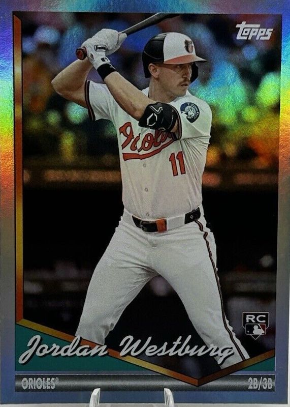 Jordan Westburg 2024 Topps Archives #235 Rainbow Foilboard /199 Rookie RAW