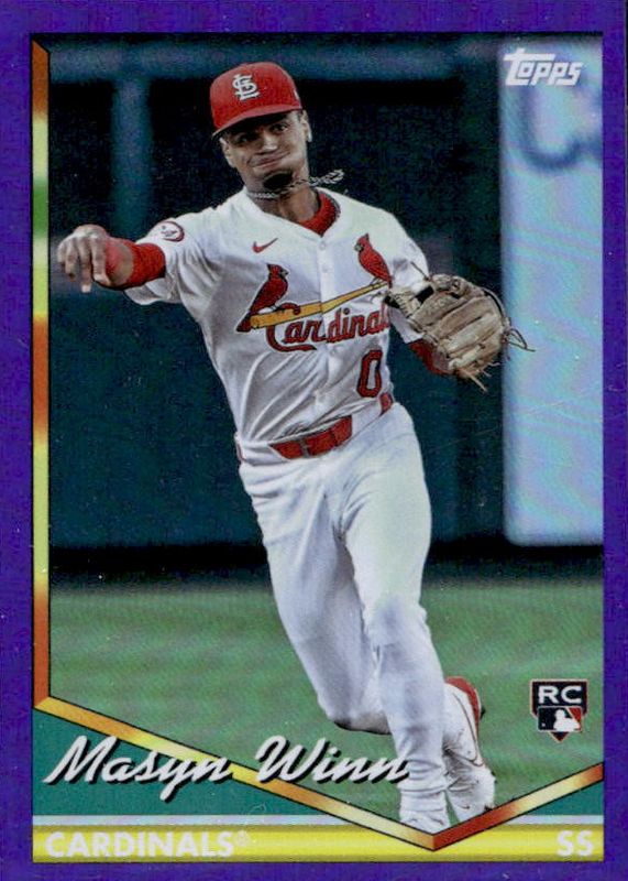 Masyn Winn 2024 Topps Archives #204 Purple Foilboard Rookie RAW