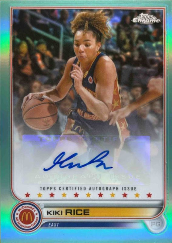 2022 Topps Chrome McDonald's All-American #CA-KR Autographs - Aqua Refractor /99