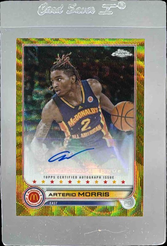 2022 Topps Chrome McDonald's All-American #CA-AM Autographs - Gold Wave Refractor /50