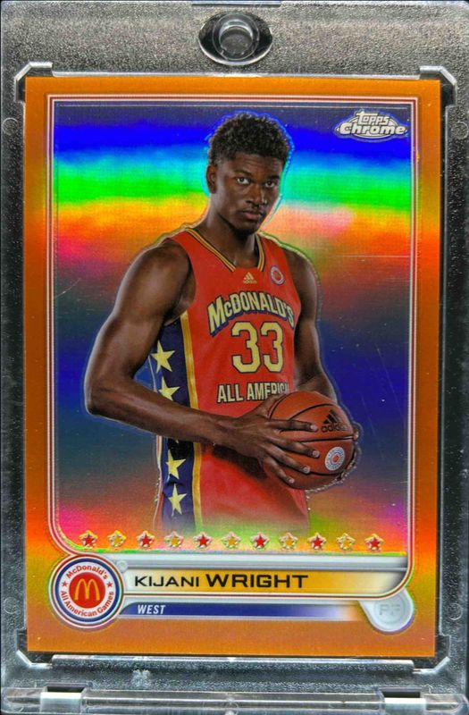 2022 Topps Chrome McDonald's All-American #72 Orange Refractor /25