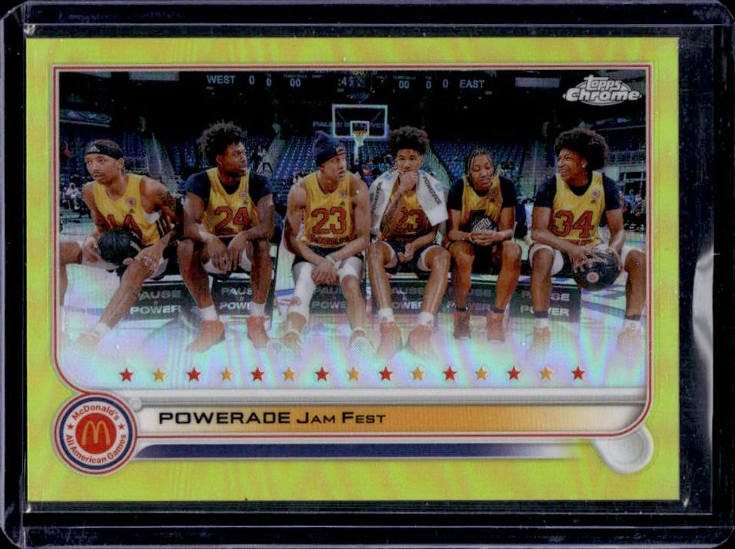 2022 Topps Chrome McDonald's All-American #97 Yellow Refractor /75