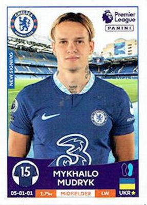 2023 Panini Premier League Stickers #U14 Transfer Update
