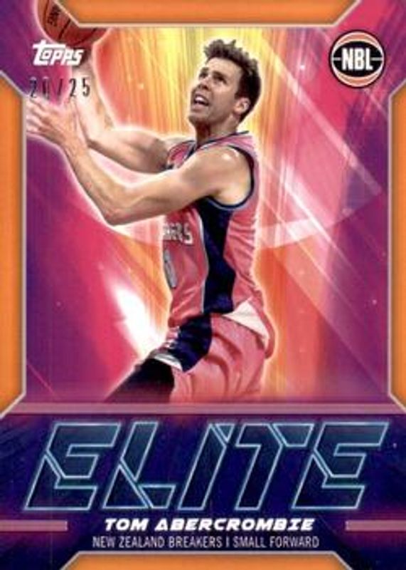 2022 Topps NBL National Basketball League #NE-6 NBL Elite - Orange /25