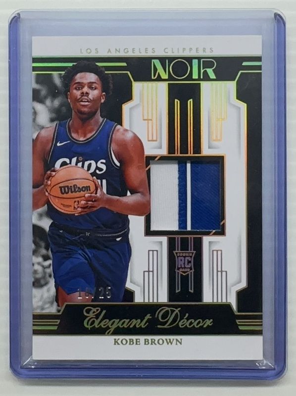 2023 Noir #EDR-KBR Elegant Décor Rookie Jerseys Prime - Holo /25
