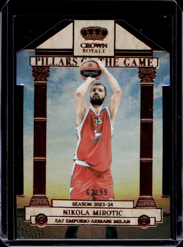 2023 Crown Royale EuroLeague #24 Pillars of the Game /99