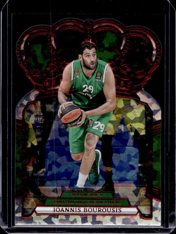 2023 Crown Royale EuroLeague #100 Red Crystal /49