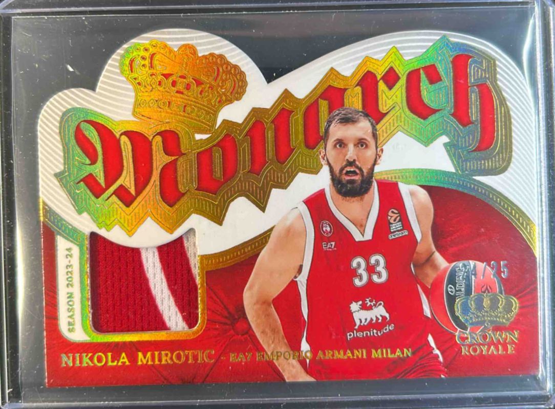 2023 Crown Royale EuroLeague #3 Monarch Memorabilia - Prime /25