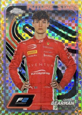 2024 Topps Chrome Formula 1 #21 Gold Checker Flag Refractor /50