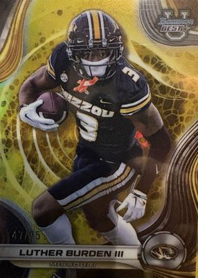 2024 Bowman Best University #21 Yellow Refractor /75