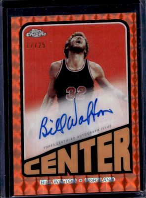 2023 Topps Chrome #TA-BW 1972 Autographs - Orange Geometric Refractor /25