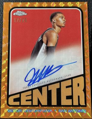 2023 Topps Chrome #TA-VW 1972 Autographs - Orange Geometric Refractor /25