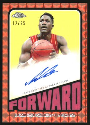 2023 Topps Chrome #TA-DW 1972 Autographs - Orange Geometric Refractor /25