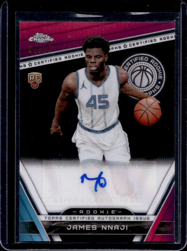 2023 Topps Chrome #CRA-JN Certified Rookie Autographs - Black Wave Refractor /10