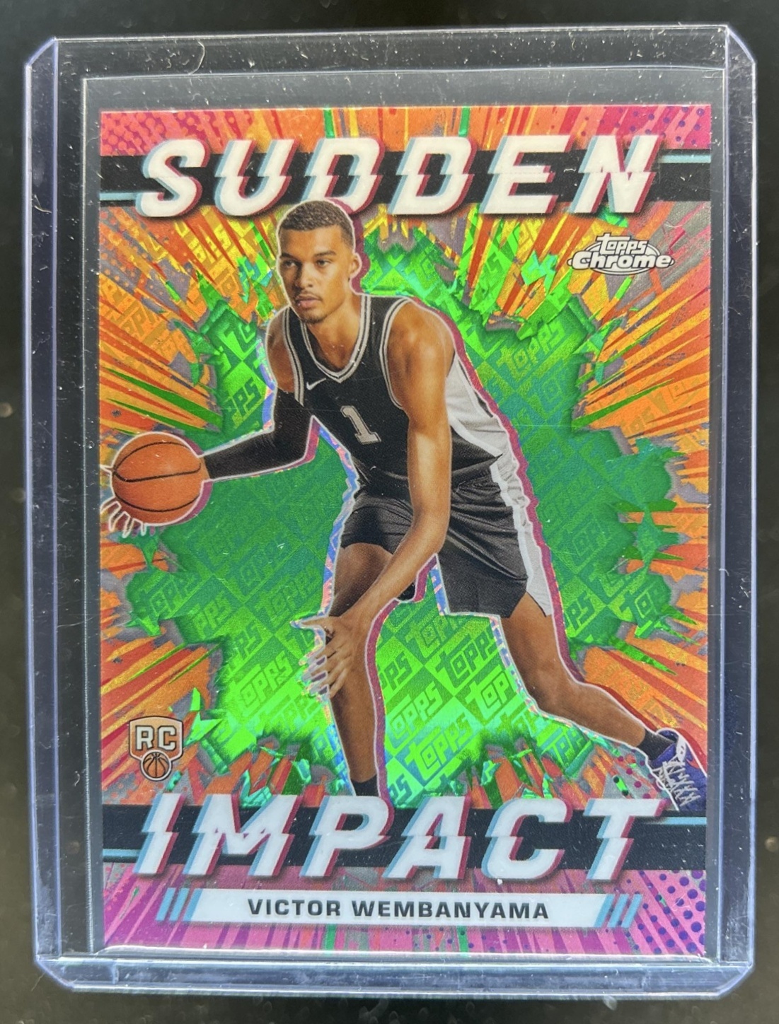 Victor Wembanyama 2023 Topps Chrome #SI-1 Sudden Impact - Green