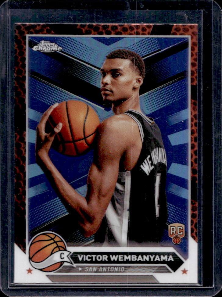 Victor Wembanyama 2023 Topps Chrome #1 Orange Basketball Refractor