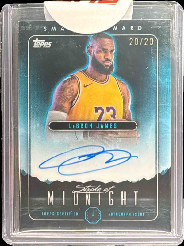 LeBron James 2023 Topps Midnight #SMA-LBJ Stroke of Midnight