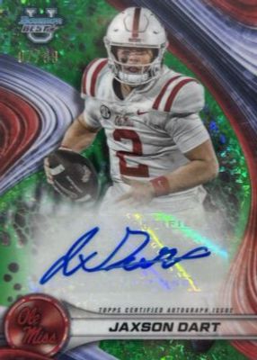 2024 Bowman Best University #BOA-JD Best of 2024 Autographs - Green Mini-Diamond Refractor /99