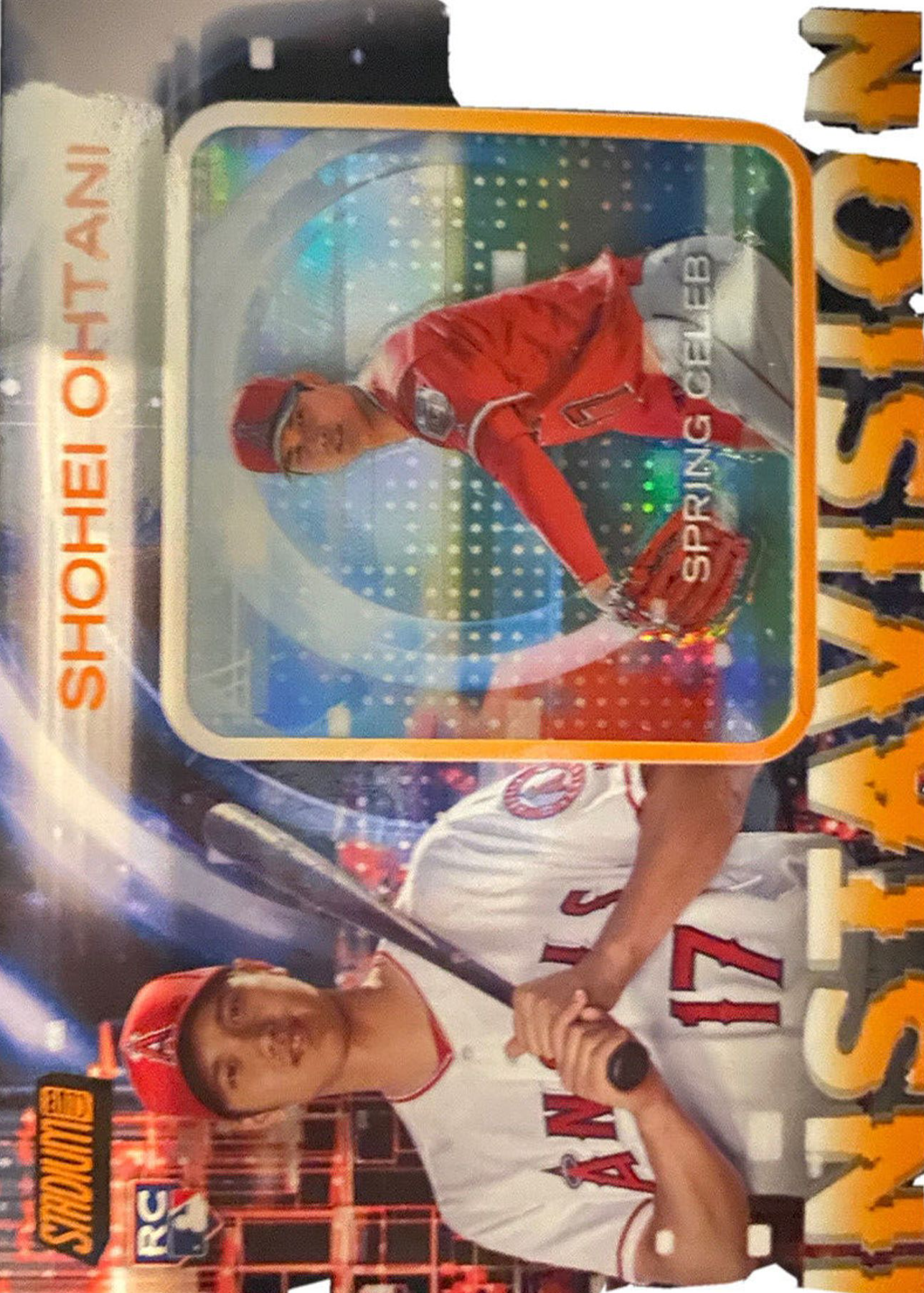 Shohei Ohtani 2018 Topps Stadium Club #I-SO Instavision - Orange 