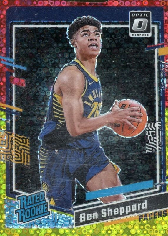 2023 Optic #221 Fast Break Red & Yellow /7