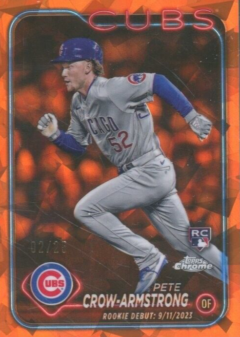 Pete Crow-Armstrong 2024 Topps Chrome Update Sapphire Edition #USCS91 ...