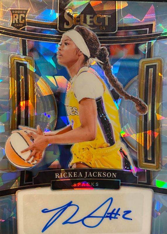 Rickea Jackson 2024 Select WNBA #SG-RJ Signatures - Ice Rookie RAW