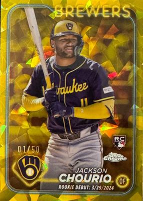 2024 Topps Chrome Update Sapphire Edition #USCS155 Rookie Debut - Gold /50