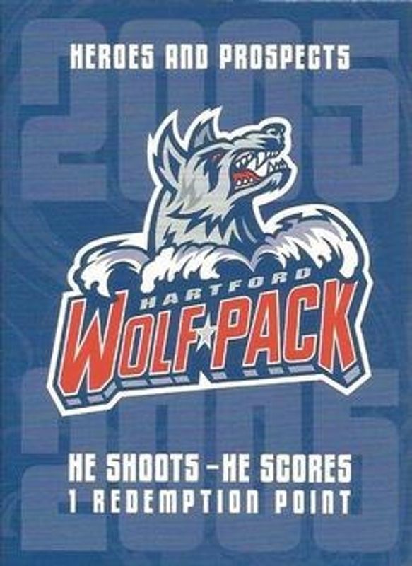 2005 In The Game Heroes & Prospects He Shoots He Scores Redemption Points