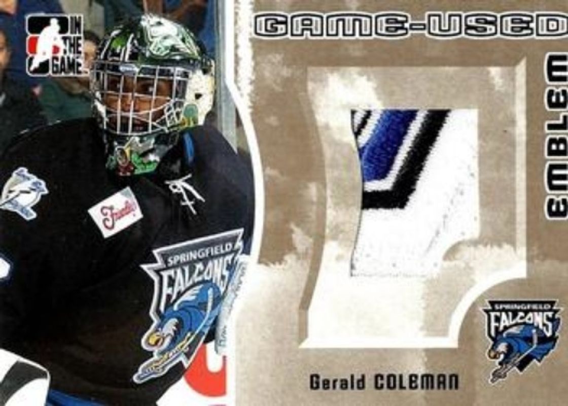 2005 In The Game Heroes & Prospects #GUE-72 Emblems Gold