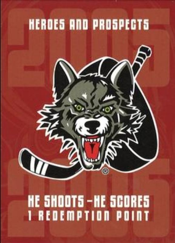 2005 In The Game Heroes & Prospects He Shoots He Scores Redemption Points