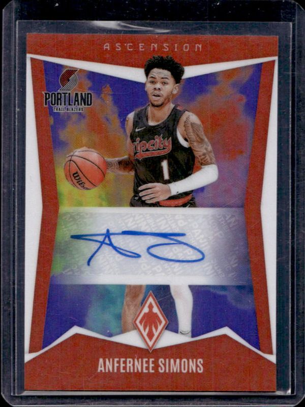 Anfernee Simons 2023 Phoenix #AA-AFS Ascension Autographs - Purple