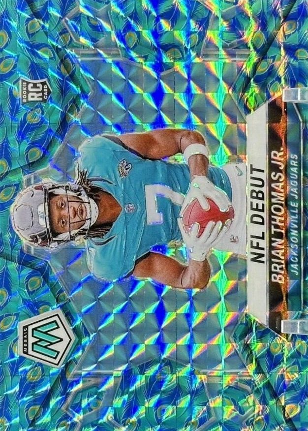 Brian Thomas Jr. 2024 Mosaic #282 NFL Debut - Choice Peacock