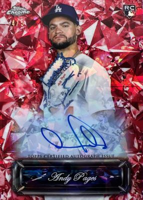 2024 Topps Chrome Update Sapphire Edition #USSA-ANP Sapphire Selections Autographs - Red /5