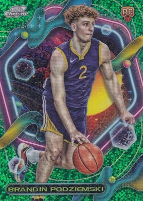 2023 Topps Chrome Cosmic #167 Green Space Dust Refractor /75
