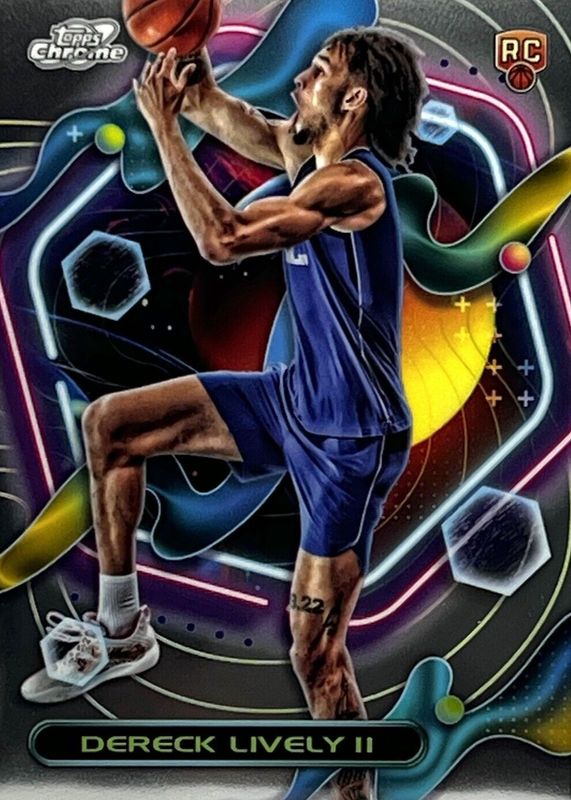 Dereck Lively II 2023 Topps Chrome Cosmic #161 Base Rookie RAW
