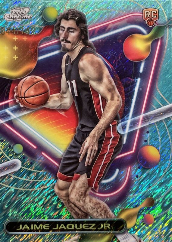 Jaime Jaquez Jr. 2023 Topps Chrome Cosmic #166 Aqua Equinox Refractor /149 Rookie RAW