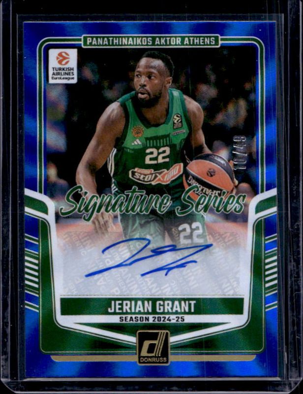 2024 Donruss EuroLeague #SS-GRT Signatures Series - Holo Blue Laser /49