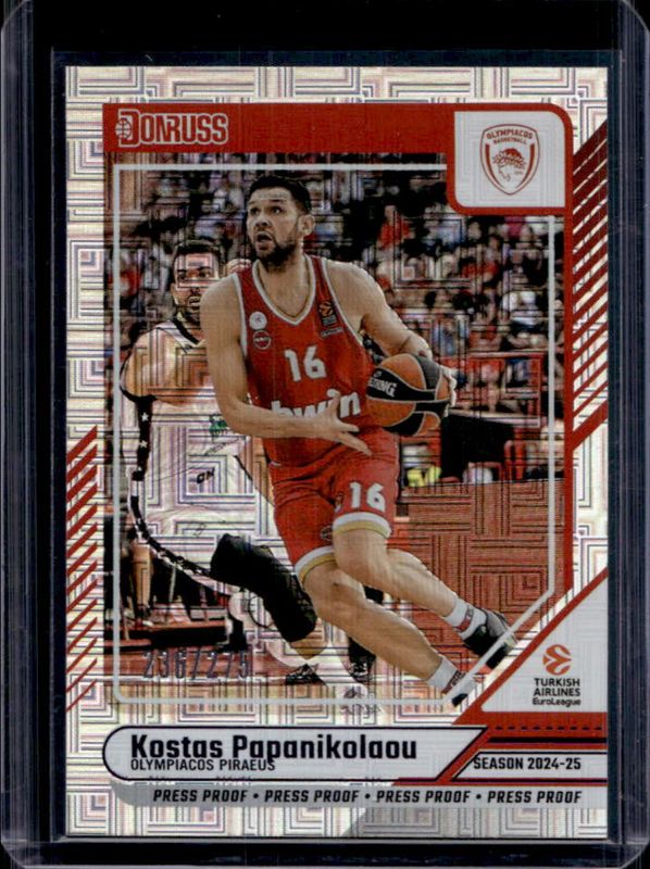 2024 Donruss EuroLeague #13 Purple Press Proof /275