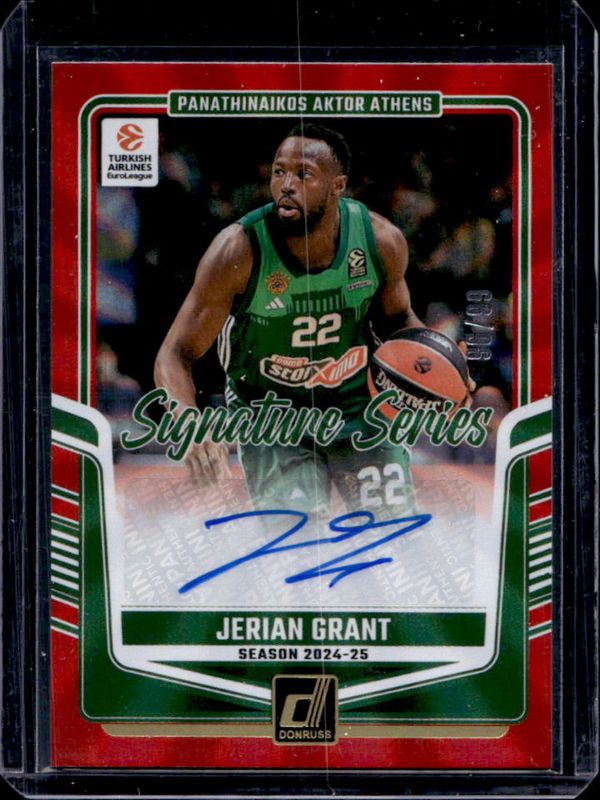 2024 Donruss EuroLeague #SS-GRT Signatures Series - Holo Red Laser /99