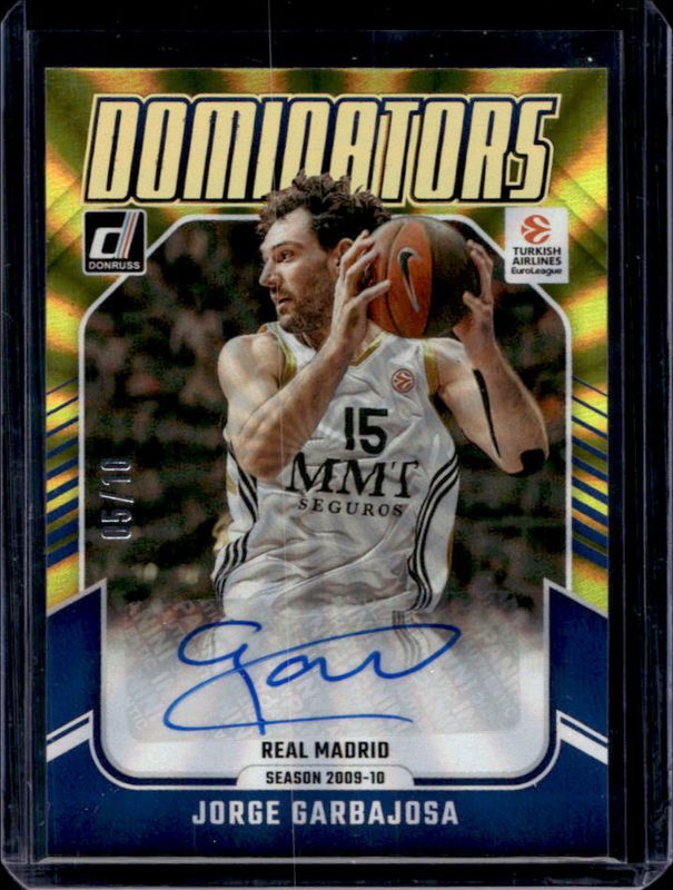 2024 Donruss EuroLeague #DS-GJA Dominators Signatures - Holo Gold Laser /10
