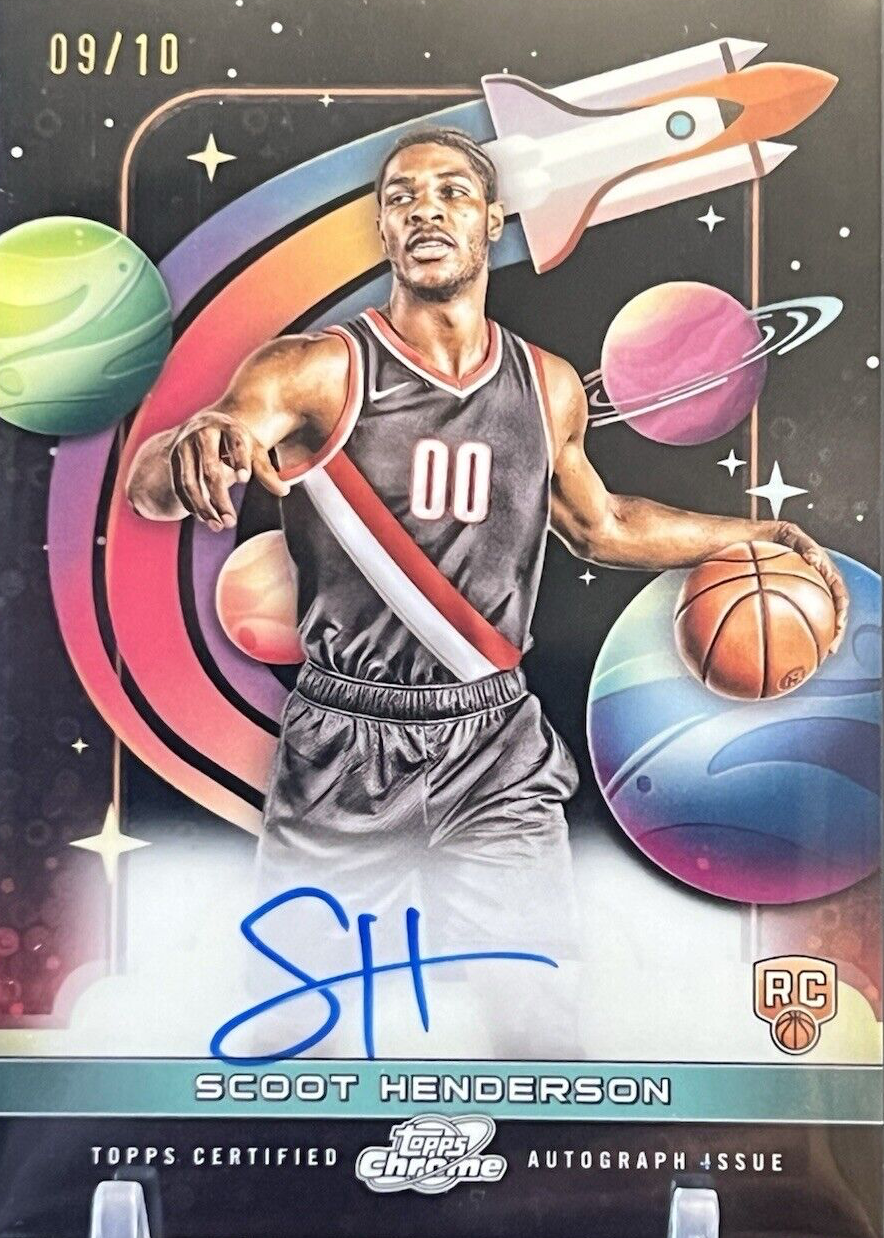 スクート・ヘンダーソン　直筆サインカード　SCOOT HENDERSON Scoot Henderson 2023 Topps Chrome Cosmic #FFS-SH First