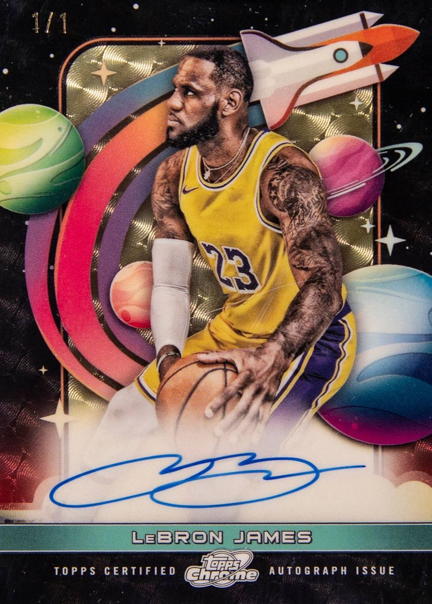 LeBron James 2023 Topps Chrome Cosmic #FFS-LJ First Flight