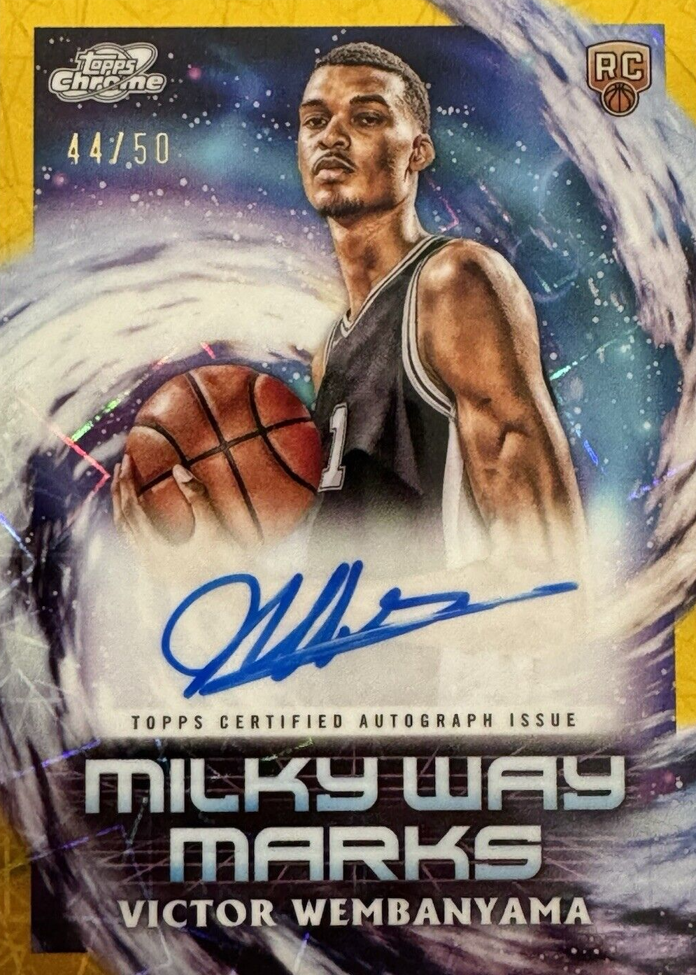 Victor Wembanyama 2023 Topps Chrome Cosmic #MWM-VW Milky Way Marks