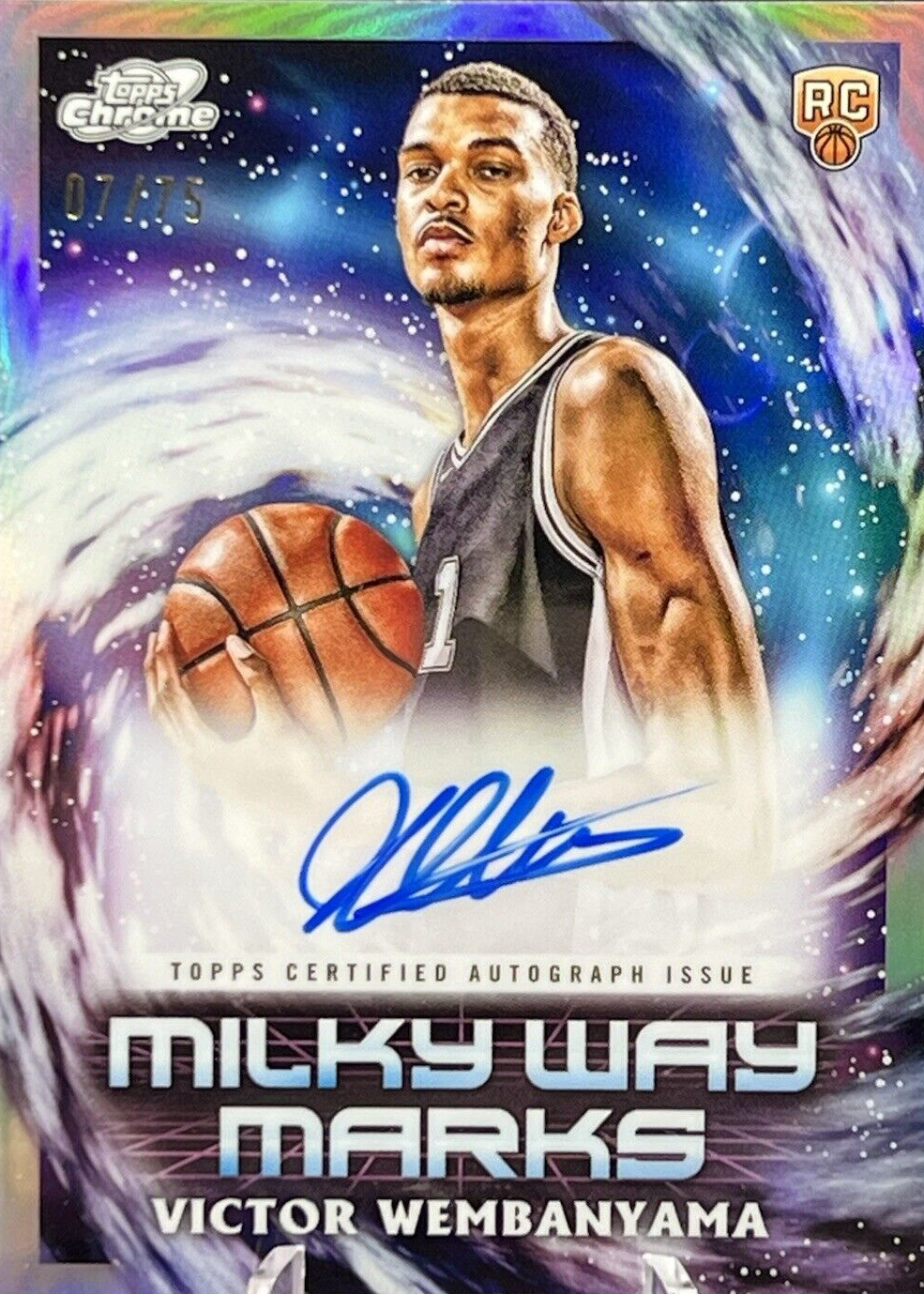 Victor Wembanyama 2023 Topps Chrome Cosmic #MWM-VW Milky Way Marks