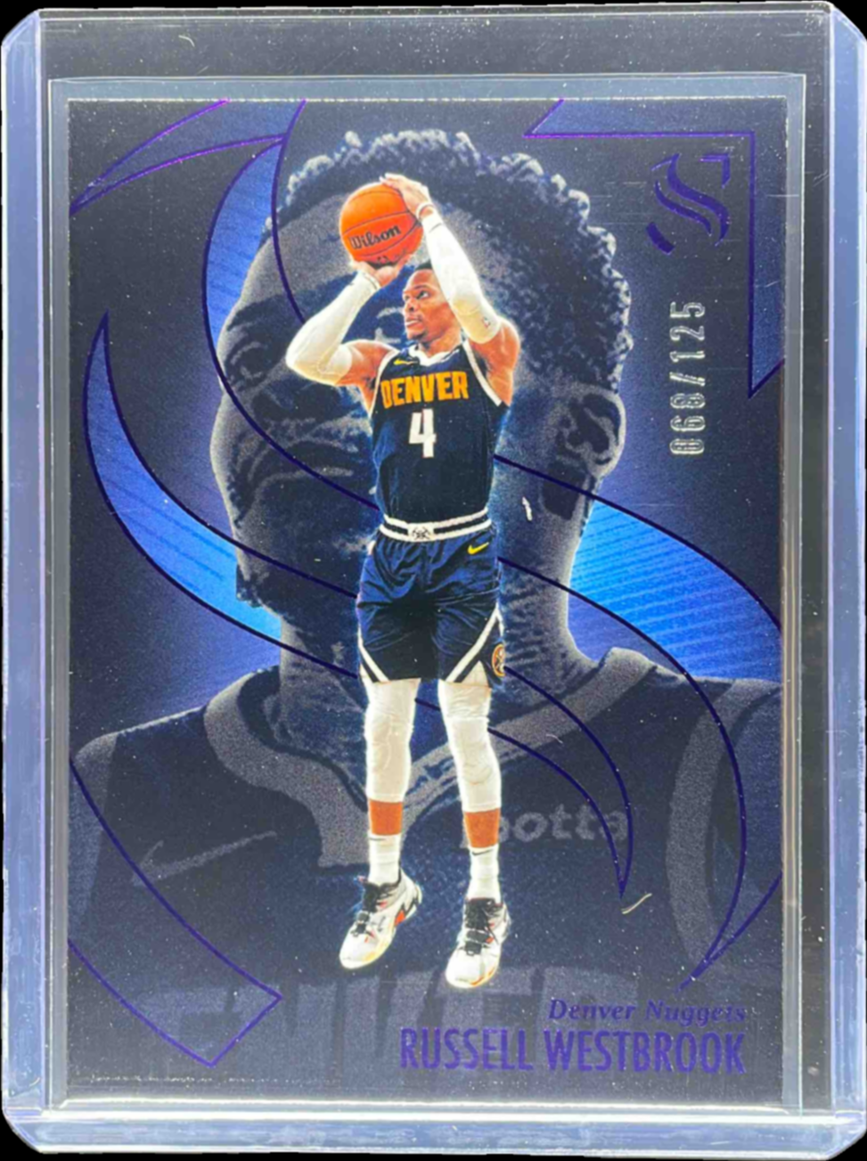 Russell Westbrook 2024 Silhouette #32 Purple /125 Price Guide