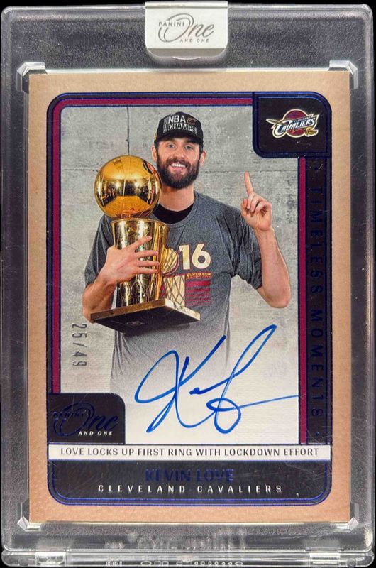 2024 One and One #4 Timeless Moments Autographs - Blue /49