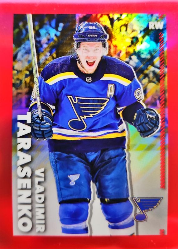 2022 Topps Chrome NHL Sticker Collection #431 Red Refractor /5