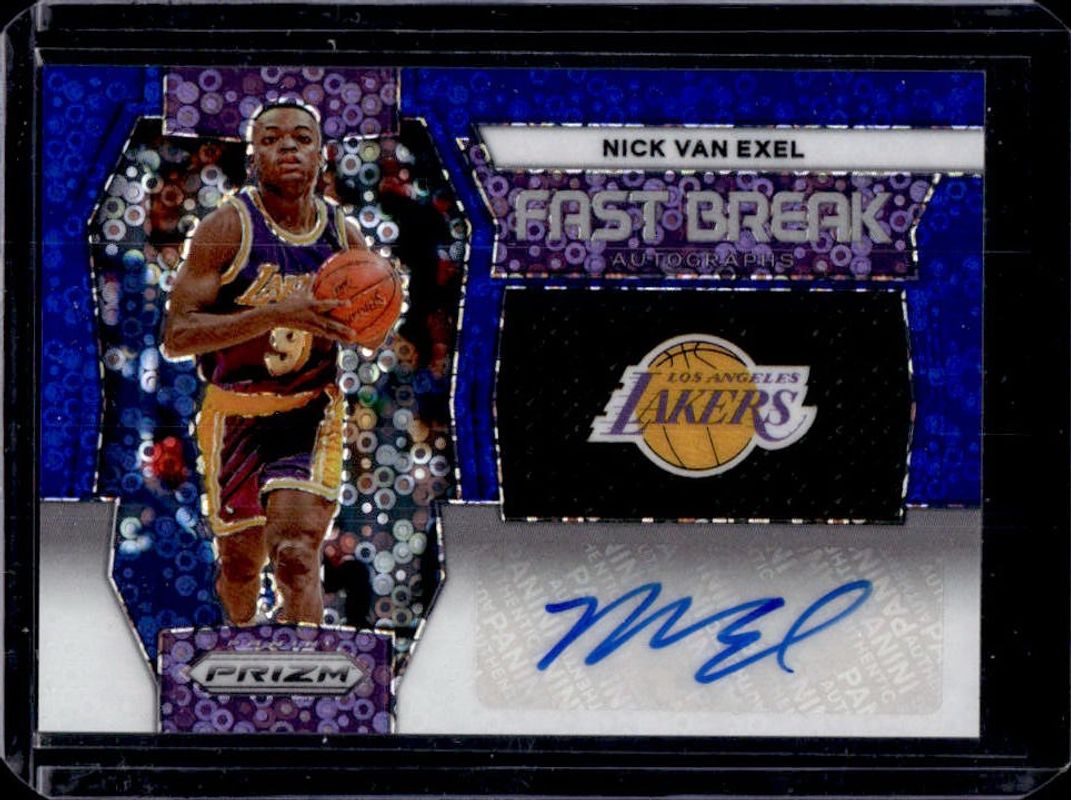 2023 Prizm #FB-NVE Fast Break Autographs - Blue Disco /49