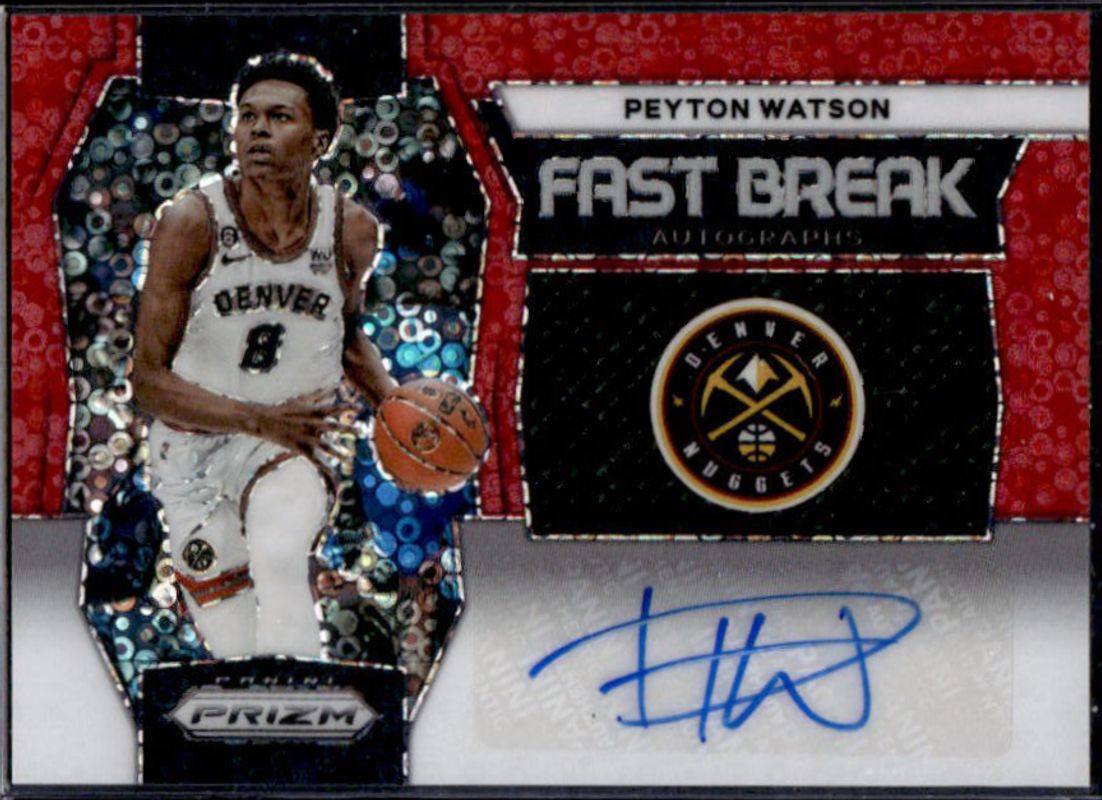 2023 Prizm #TBD Fast Break Autographs - Red /99