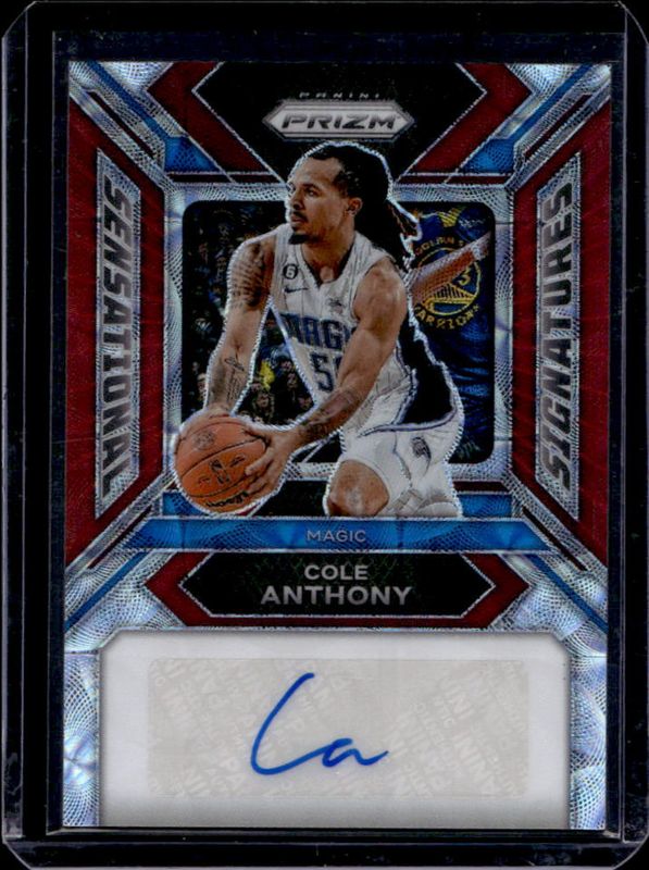 Cole Anthony 2023 Prizm #SS-CA Sensational Signatures - Choice /88